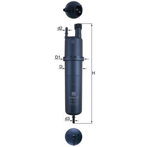 Kraftstofffilter mahle knecht - kraftstofffilter,
