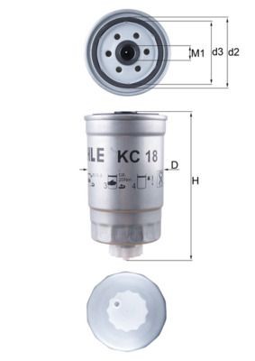 Knecht kraftstofffilter 18 - knecht, kc
