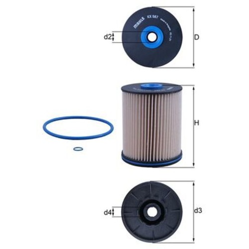 Kraftstofffilter mahle knecht - kraftstofffilter,
