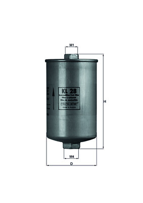 Knecht kraftstofffilter - 28,